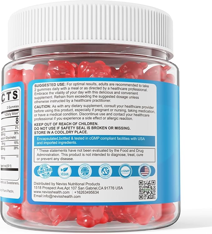 Potassium Citrate 1000mg Gummies, Potassium Magnesium Supplement + Calcium, Zinc, Sodium, Vitamin B6, B12, Support Leg Cramps, Electrolyte Balance, Body Performance, Energy Boost, Sugar Free, 60 Cts