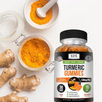 Kaya Naturals Turmeric Supplements Gummies - Pure Nature Turmeric Curcumin -Turmeric Ginger Gummies - 30 Count Gummy - Turmeric with Black Pepper Extract (Pack of 2)