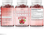 NEW AGE Cranberry Gummies Urinary Tract Health Gummies 1000mg - Supports Bladder, Kidney, UTI - Vegetarian (Cranberry 120 Count)