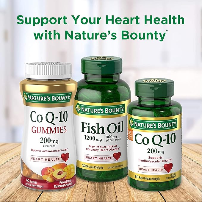 Nature's Bounty CoQ10, Heart Health and Healthy Aging, Dietary Supplement, 200mg, 45 Rapid Release Softgels