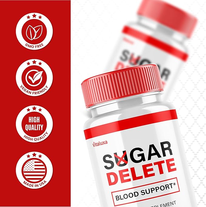 Sugar Delete Capsules - SugarDelete Blood Support Pills Maximum Strength Japan Supplement Advanced Formula Premium All Natural Vitamin Japanese Blend Overall Health Wellness Reviews (60 Capsules)