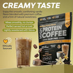 MariGold High Protein Collagen Coffee - Vanilla Collagen Latte, Dairy Free, 20g Grass-Fed Type I & III Collagen Peptides, Energy Boost, 2 Shots Organic Espresso, Non-GMO, 1 Lb Bag, 15 Servings