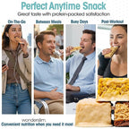Wonderslim High Fiber Protein Bars, Variety Pack | 15g Protein, 8g Fiber | Low Sugar, Low Carb | Healthy Indulgence | Satisfying, Supports Energy & On-the-Go Convenience, 7 Pack