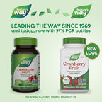 Nature's Way Cranberry Fruit, Cranberry Supplements, Supports Urinary Tract Health*, 930 mg per 2-Capsule Serving, 100 Capsules (Packaging May Vary)