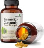 Futurebiotics Turmeric + Curcumin, Antioxidant, Joint & Digestion Support with BioPerine for Enhanced Nutrient Absorption, Non-GMO, 180 Vegetarian Capsules