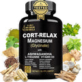 Super Calm Cortisol Supplements for Women & Men with Magnesium Glycinate, Ashwagandha, L-Theanine, Phosphatidylserine, Ginkgo & Lions Mane for Calm, Focus, Mental Clarity, Relaxation, Sleep, Energy