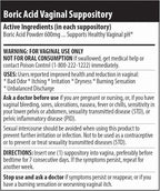Natureland Boric Acid Vaginal Suppositories for Women 600mg - 40 Count - Made in USA - Feminine Care for pH Balance & Odor Control - Intimate Health Support - with BloomSense App