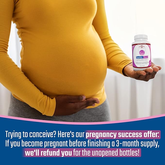 Daily Wellness Fertility Blend for Women - Fertility Supplements for Women, Conception Fertility Prenatal Vitamins, Trying to Conceive Progesterone Supplements, Cycle Support Conception Pills - 1 Pack