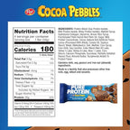 Pure Protein Cocoa PEBBLES™ Protein Bars – 20g Protein, 4g Sugar, 180 Calories (4 count) Low Sugar* High Protein Snack - Gluten Free - Perfect for a Healthy Snack.