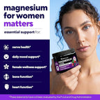 Magnesium Gummies for Women 200 mg – High Absorption Magnesium Citrate Gummies – Chewable Supplement for Adults to Support Normal Nerve, Bone & Heart Function – Vegan Chews, 60 Count