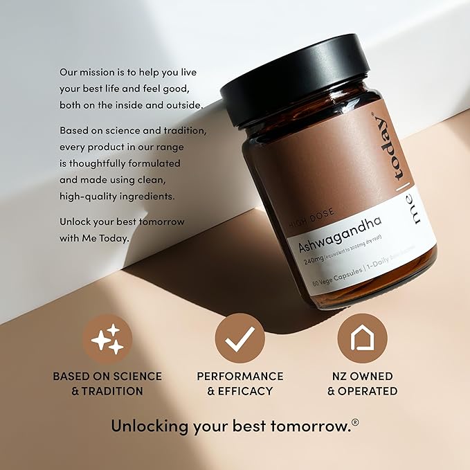 me today Ashwagandha Supplement Capsules 3000 mg -High Strength Adaptogen Supplement for Stress Relief, Mental Clarity & Focus – Vegan, Natural Daily Wellness Formula,60 Servings.