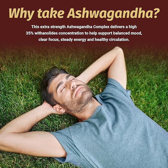 1 Body Adrenal Support Supplement – Ashwagandha Adrenal Complex for Stress, Energy & Mood – Adaptogens with Rhodiola, Eleuthero & B Vitamins – Adrenal Fatigue Support – 60 Vegan Capsules