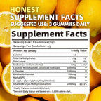 Creatine Monohydrate Gummies 5000mg (135 Count)-Lemon Flavor.
