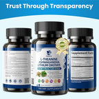 Lithium Orotate 5/10mg, L-Theanine 200mg, Ashwagandha 300mg - Mood Focus Memory Brain Supplements with Bacopa Monnieri, Lion’s Mane, Magnesium, Zinc D3 B6 Folate B12 - 120 Vegan Capsules, 2 Months