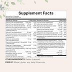 Micro Ingredients Pure Methylated Multivitamin for Women, 240 Capsules | 32-in-1 Formula with Vitamin B, C, D + Iron, Methylfolate & More | Supports Women 's Daily Wellness | Filler Free, Non-GMO