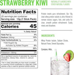 Isopure Clear Protein Stick Pack, Strawberry Kiwi, 20 Count (Pack of 1)