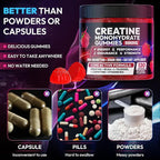 Cytona Creatine Gummies Monohydrate Complex 9000MG, Pre-Workout for Men & Women, Creatine Gummy with L-Taurine, BCAA 2:1, B12/6 for Muscle Support, Enhance Strength, Energy Boost-120 Count