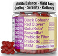 Boswellia Serrata Black Cohosh Gotu Kola Red Clover Extract Complex Gummies w. Probiotic Fiber (Chicory Root Inulin) MSM Methylsulfonylmethane, Supplement Alt for Organic Powder Capsules Tincture
