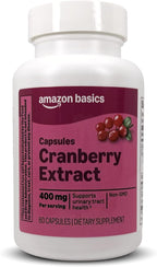 Amazon Basics Cranberry Extract Vegetarian Capsules, 400mg 60 Count