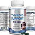 Thyroid Support with Iodine - Metabolism Booster, Energy Booster, Increase Focus - Premium Non-GMO Thyroid Supplement 60 Capsules