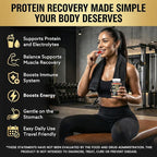 Whey Protein Gummies, 9g Protein per Serving, Easy to Take Snacks for Men & Women, Recovery + Supplement Gummies for Protein Boost, Muscle, Energy Support, Strawberry Flavor, 90 Gummies