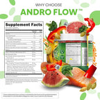 AndroFlow Saw Palmetto and Pumpkin Seed Oil Prostate Health Supplements for Men Pygeum Beta Sitosterol Lycopene Boron Zinc Selenium DIM Stinging Nettle Vitamin D, 60 Gummy Supplements By Clean Nutra