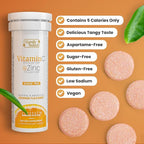 SIGNIFY NATURE Vitamin C 1000mg Effervescent Tablets - Potent Immune Support VIT C with Zinc Supplement - Sugar-Free & Vegan Formula | Dissolvable Vitamin C Tablets - Water Soluble Fizzy Elixir - 20CT