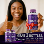 New Elements Iron Gummies 40mg with Vitamin C 100mg – Best Iron Supplement for Women, Men & Adults – Free Blood Builder for Anemia – Immune Support & Energy Booster | Fruit Pectin | Vegan | Non-GMO