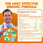 Magnesium Glycinate Gummies 1000mg - Sugar Free Magnesium Potassium Supplement with Vitamin D, B6, CoQ10 for Calm Mood & Sleep Support - 120 Orange Gummies 2 Pac
