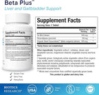 Biotics Research Beta-Plus™ Nutritional Ox Bile Salts Digestive Enzymes Supplement for Bile Production for No Gallbladder-Supports Overall Liver Function, Aids Fat Digestion, Supplies Betaine 90 Tabs
