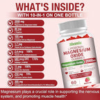 2 Pack Liposomal Magnesium Oxide Gummies 2000mg Complex Ashwagandha,CoQ10, L-Theanine, L-5-MTHF, Methyl B12, Zinc for Sleep & Energy,Stress Relief,Heart Health,Neuro Support