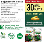 LABO Nutrition Brazilian Green Propolis Ultimate – Propolis Extract with 28mg Artepillin C and 5% Flavonoids Natural Bee Supplement for Immune, Brain Support High Concentrate Propolis, 60 Veg Capsx3