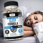 Kaya Naturals - Sleep Support Formula with Melatonin - Aid Support Vitamin Supplement - Sleep Stress and Mood Support - L-Tryptophan, Passion Flower, Ashwagandha and More (30 Count) (Pack of 2)