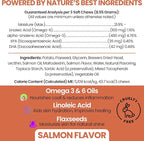 Salmon Oil for Dogs - Soft Chew Omega Treats for Skin and Coat - Fish Oil Blend of Essential Fatty Acids, Omega 3 and 6, Vitamins, Antioxidants and Minerals - Made in USA (180 Chews, Salmon)
