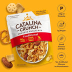 Catalina Crunch Protein Snack Mix - 10g Protein, 1g Sugar per Serving - Good Source of Fiber, Keto, Gluten Free - Traditional, 5.25 Ounce Bag (Pack of 4)