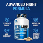 Night Time Fat Burner for Weight Loss Support - Belly Fat Burner for Men & Women with Green Tea and White Kidney Bean Extract - Nighttime Metabolism Booster & Sleep Optimizer to Help Stubborn Fat Loss