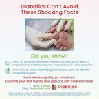 Diabetes Support Wipes® - All-Natural pH-Specific Foot & Body Wipes for Diabetics, Soothes Dry, Itchy & Irritated Skin, Relieves Neuropathy Pain, Supports Healing, Helps Prevent Complications - 72ct