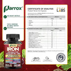 Iron Supplement, Slow Release Iron, Probiotics, Spirulina, Turmeric, Vitamin B6, Methylated B12, Vitamin C, Zinc, Beetroot, Nettle Leaf, Dandelion Root, Black Pepper, Extra Strength, 60 Capsules 3Pack