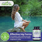 4-in-1 Magnesium Complex Supplement - Glycinate, Taurate, Malate, Orotate Blend - 300 mg per Serving, 120 Capsules