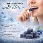 Inditropic Methylene Blue Gummies, 5mg Methylene BlueGummies for Men, Cognitive Support & Mental Focus, Boosts Cellular Energy, 99.9% Pure, Vegan, Non-GMO, 30 Gummies