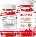 Magnesium Taurate Gummies 1800mg, Magnesium Taurate Supplement, High Absorption & Chewable for Kid and Adults, Muscle and Heart Health Support, Vegan, Gluten Free, 120 Counts（2 Pack）