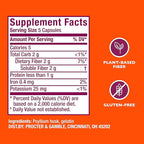 Metamucil, Psyllium Husk Capsules, 300 Capsules, 3-in-1 Fiber Supplement, Daily Psyllium Husk Fiber Capsules Help Support Digestive Health by Promoting Regularity*, Help Supplement Daily Fiber Intake