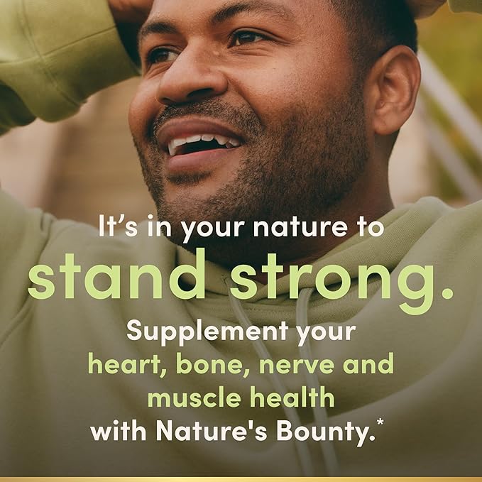 Nature's Bounty Magnesium 400 mg Softgel, Whole Body Support, Magnesium Supplements for Men and Women, Heart, Nerve & Bone Health, 75 Softgels (Pack of 1)