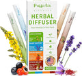 PUFFIAIR Herbal Diffuser Pen 4 Pack, Clean Botanical Aromatherapy Diffusers, Four Aroma Variety Set, Cool Mint & Herbal Scents, Smooth Daily Experience, Up to 600 Uses Each