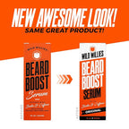 Wild Willies All-in-One Beard Growth Kit - Includes Beard Boost Serum Oil & Growth Supplement, Boar Bristle Brush - Perfect Grooming Kit for Men - Achieve Thicker, Fuller, Healthier Beard