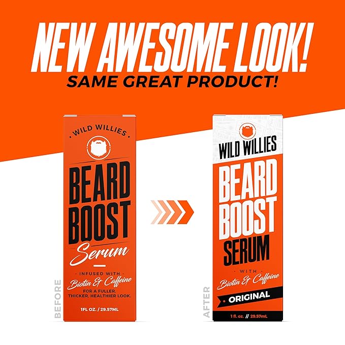 Wild Willies Beard Growth Dual Threat: Serum & Gummies for Men - Biotin, Caffeine & Essential Growth Oil for Fuller, Thicker Facial Hair
