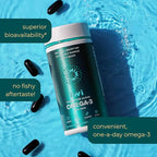 Iwi Omega-3, 60 Softgels (60 Servings), Vegan Plant-Based Algae Omega 3 with EPA + DHA, Whole-Body Support Dietary Supplement, Krill & Fish Oil Alternative, No Fishy Aftertaste