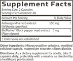 Futurebiotics Ashwagandha Extra Strength Stress & Mood Support with BioPerine - Non GMO Formula, 120 Vegetarian Capsules