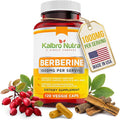 Kaibro Nutra Berberine Supplement 1000mg, Berberine HCL for Immune System, Glucose Support, Circulatory & Gastrointestinal Health, Vegan & Gluten-Free, 120 Capsules