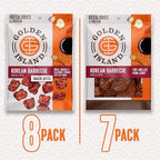 Golden Island Korean BBQ Variety Pack - (15 Pack) 8 Pork Snack Bites and 7 Pork Jerky - Korean Barbecue Protein Snacks - Up to 8g Protein per Serving - Gluten Free